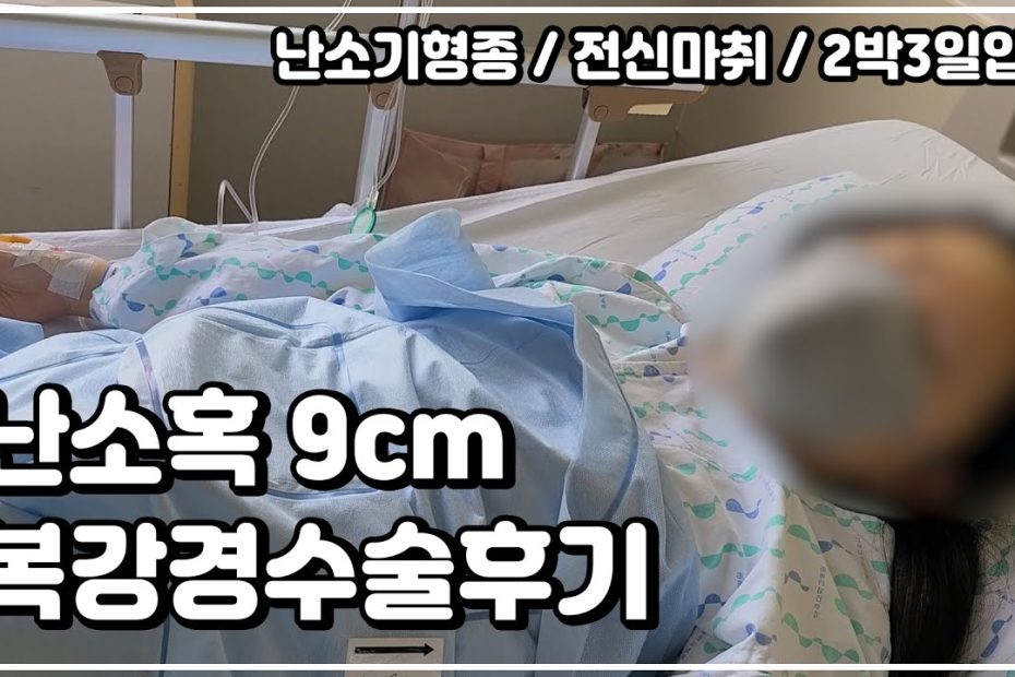 난소혹 9Cm 복강경수술후기 / 난소기형종 / 전신마취 / 병원브이로그 - Youtube