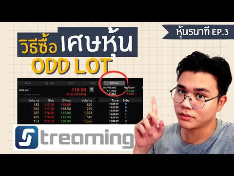 วิธีซื้อขายเศษหุ้น(odd lot) บนstreaming | #หุ้น5นาที EP.3